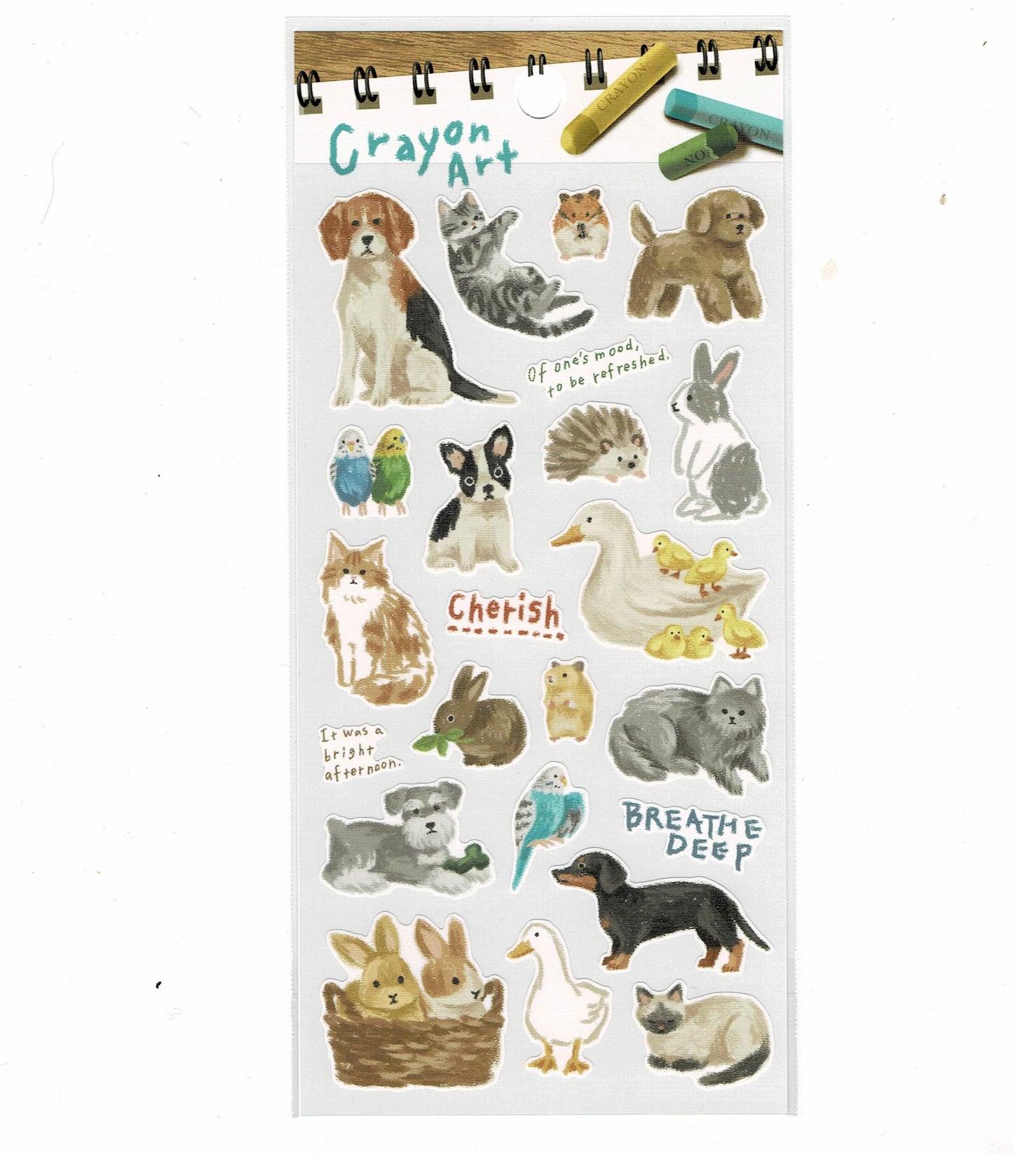 シール いろんな動物さん Crayon Art