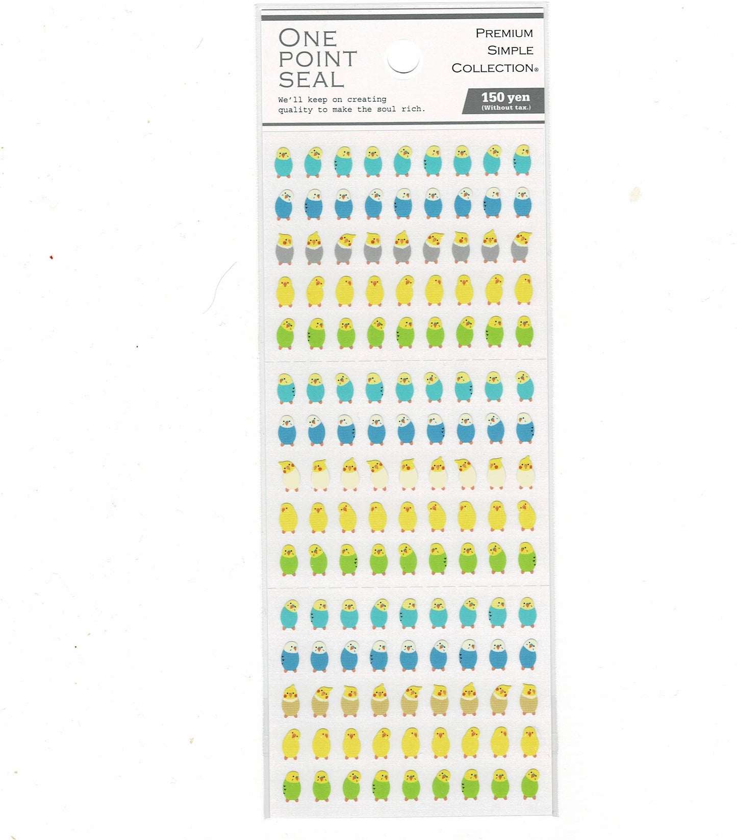 One Point シール セキセイインコ & オカメインコ
