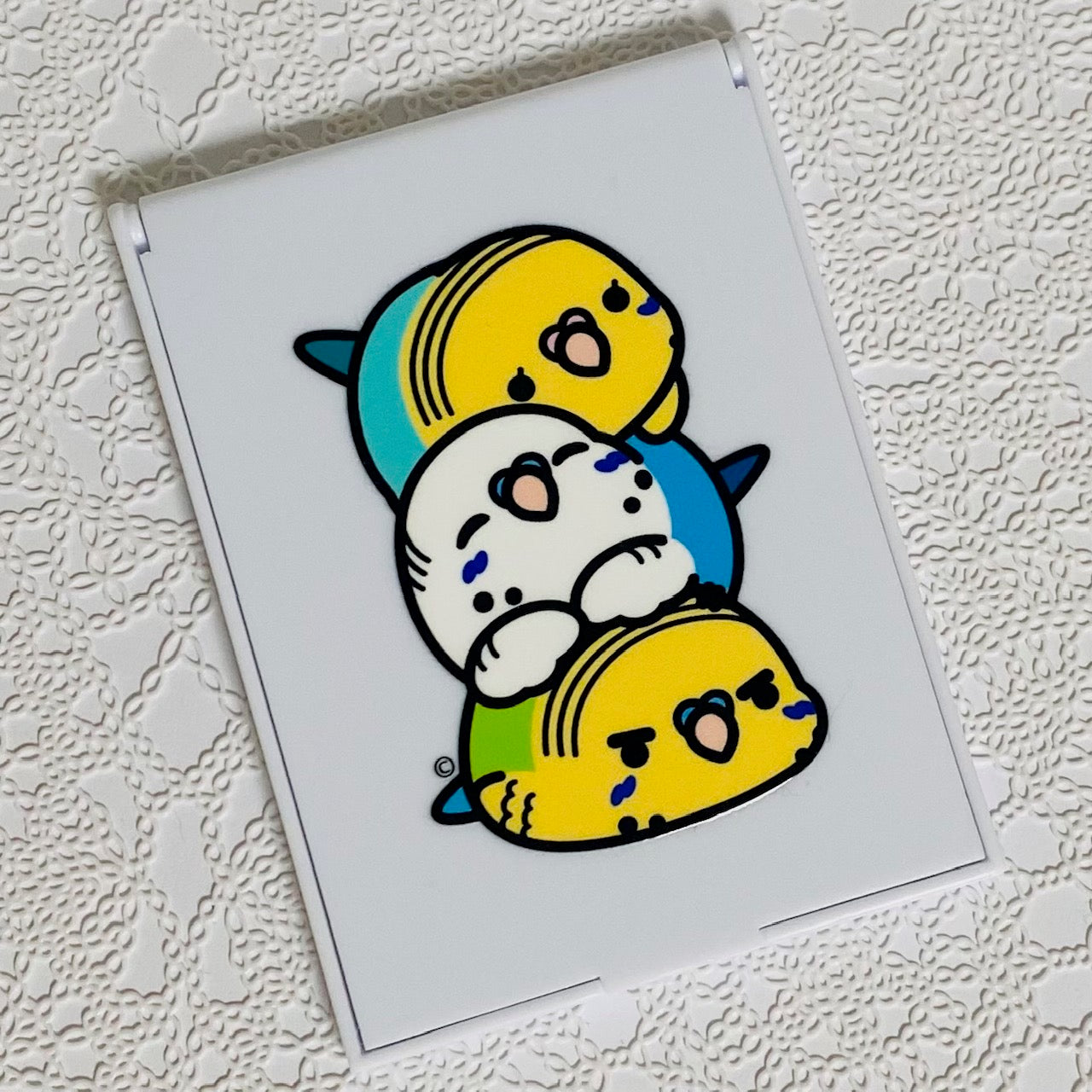 Chubby Bird コンパクトミラー セキセイ団子 セキセイインコ クーポン利用不可