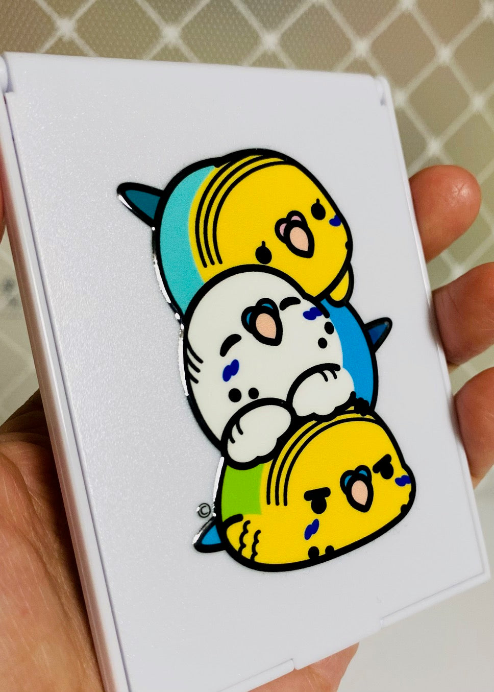 Chubby Bird コンパクトミラー セキセイ団子 セキセイインコ クーポン利用不可