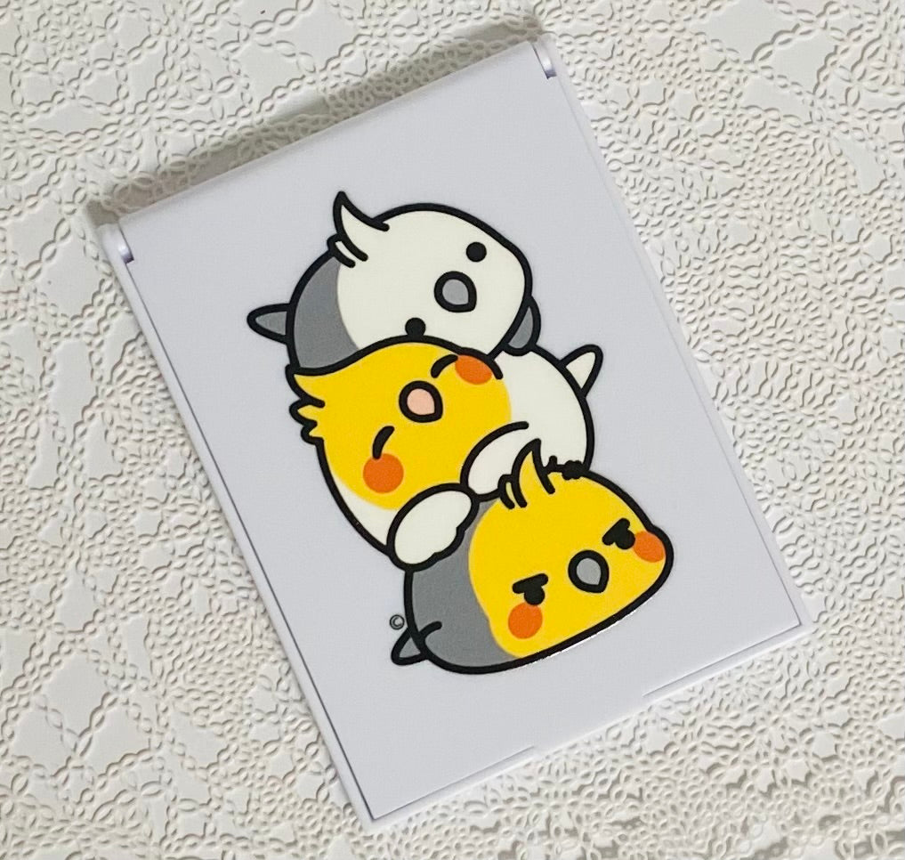 Chubby Bird コンパクトミラー オカメ団子 オカメインコ クーポン利用不可