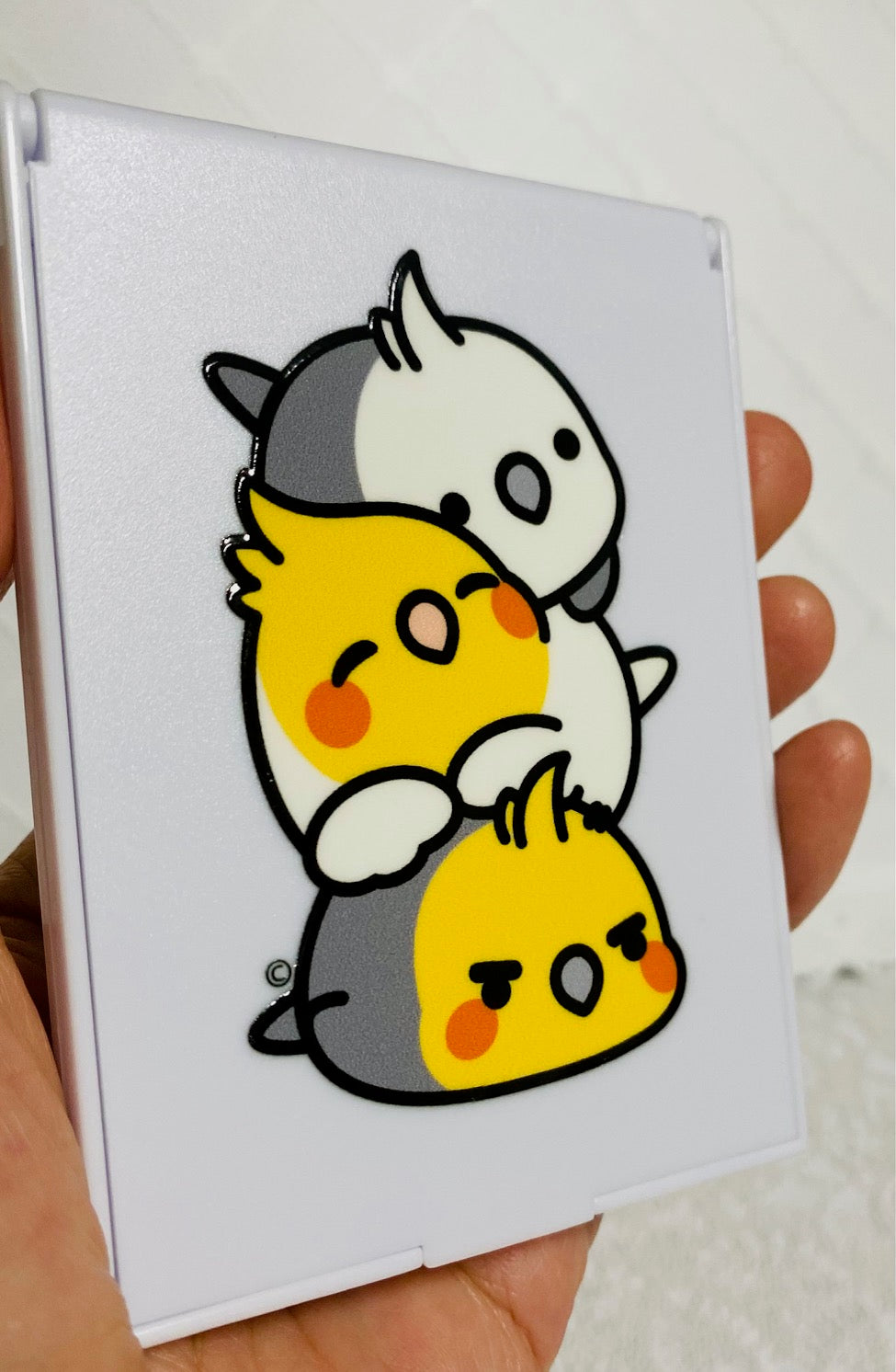 Chubby Bird コンパクトミラー オカメ団子 オカメインコ クーポン利用不可
