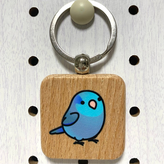 Chubby Bird 木製キーホルダー マメルリハ クーポン利用不可