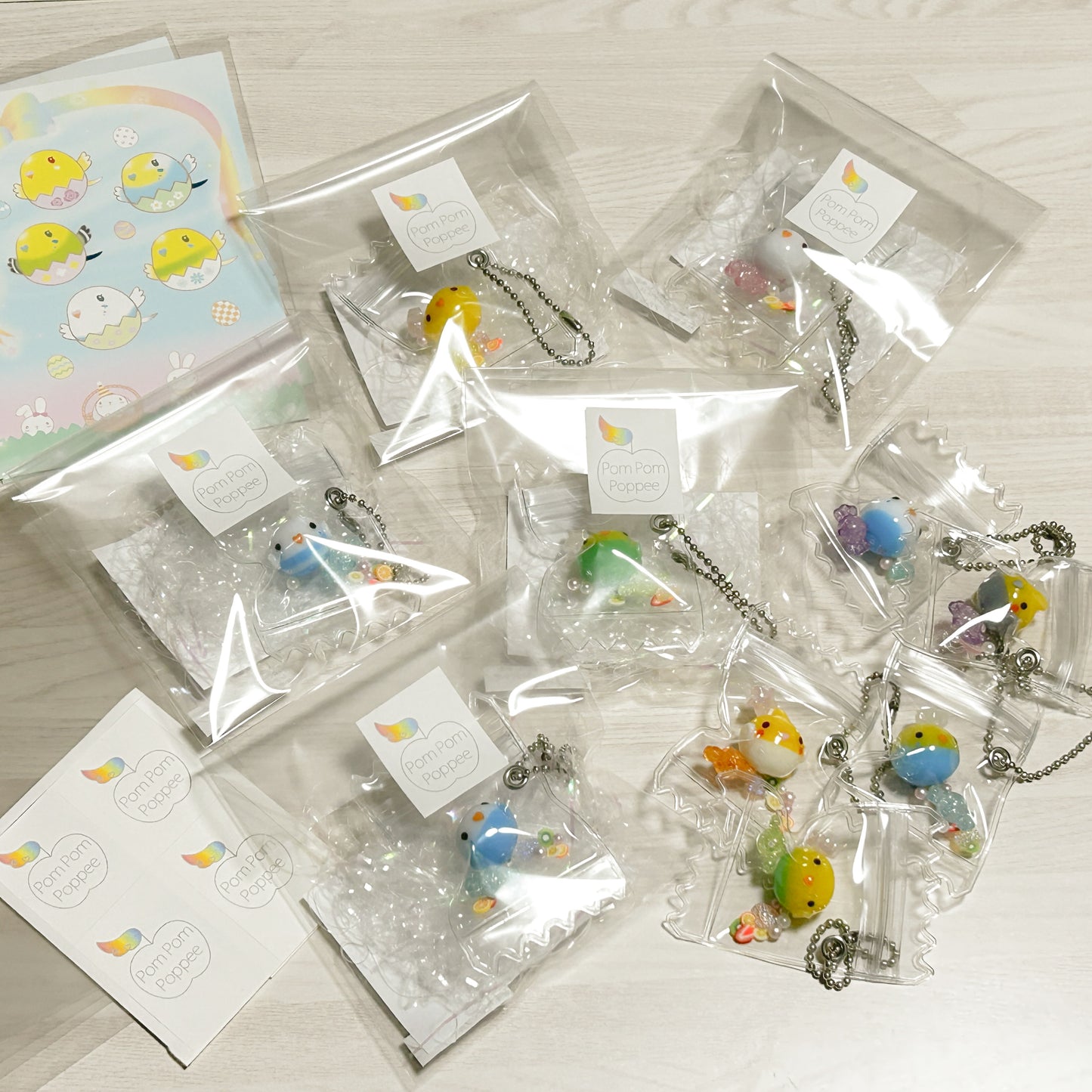 チャーム しゃかしゃかキャンディバッグ セキセイインコ グリーン