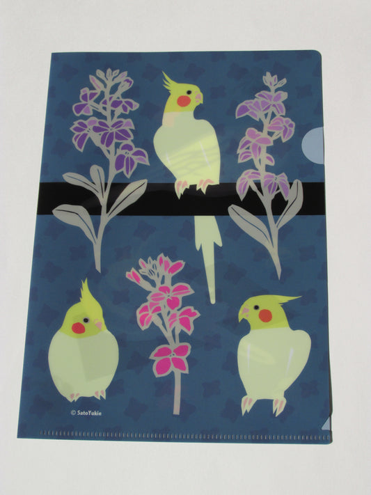 A5クリアファイル・おかめストック オカメインコ