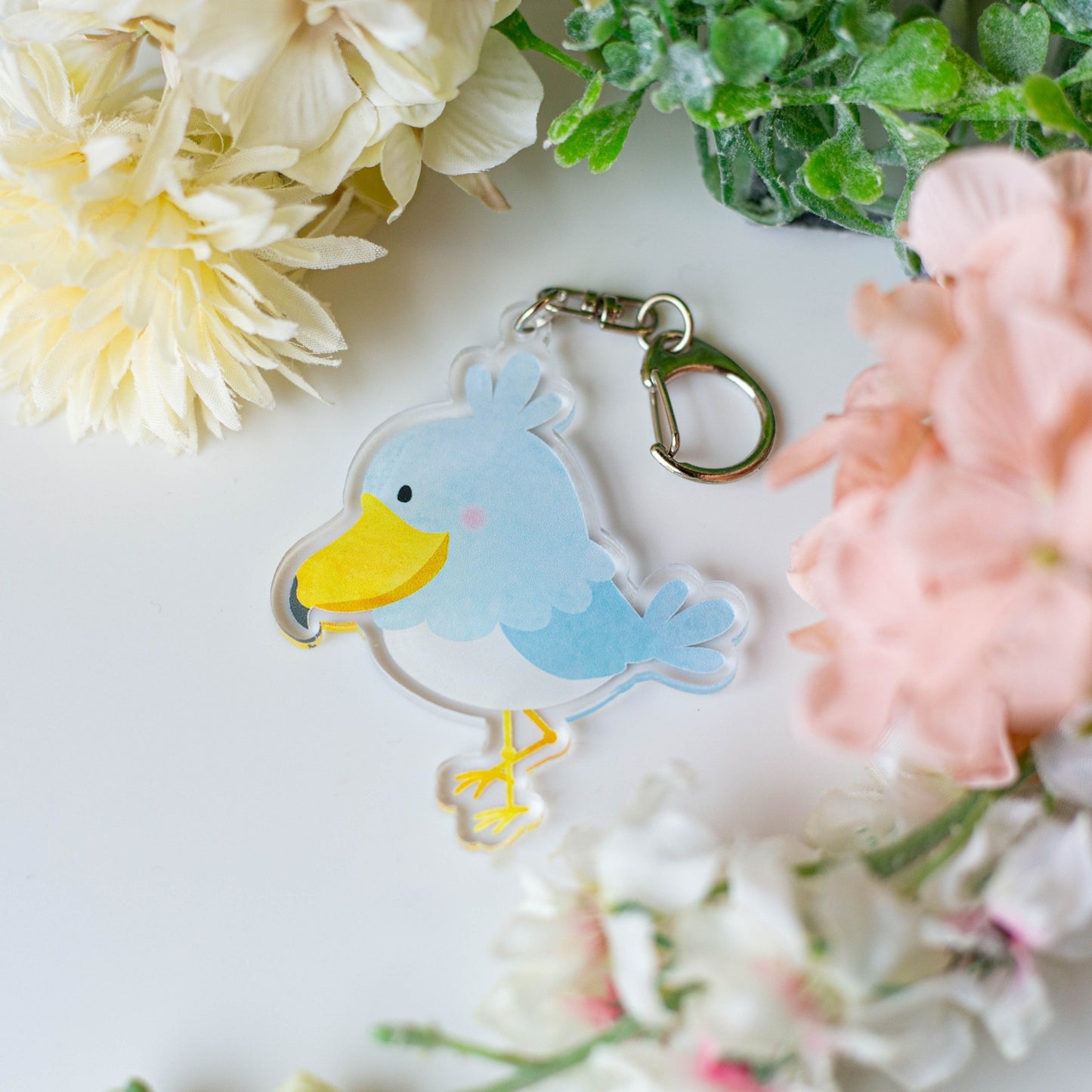 受注製作 アクリルキーホルダー ハシビロコウのコウくん クーポン利用不可