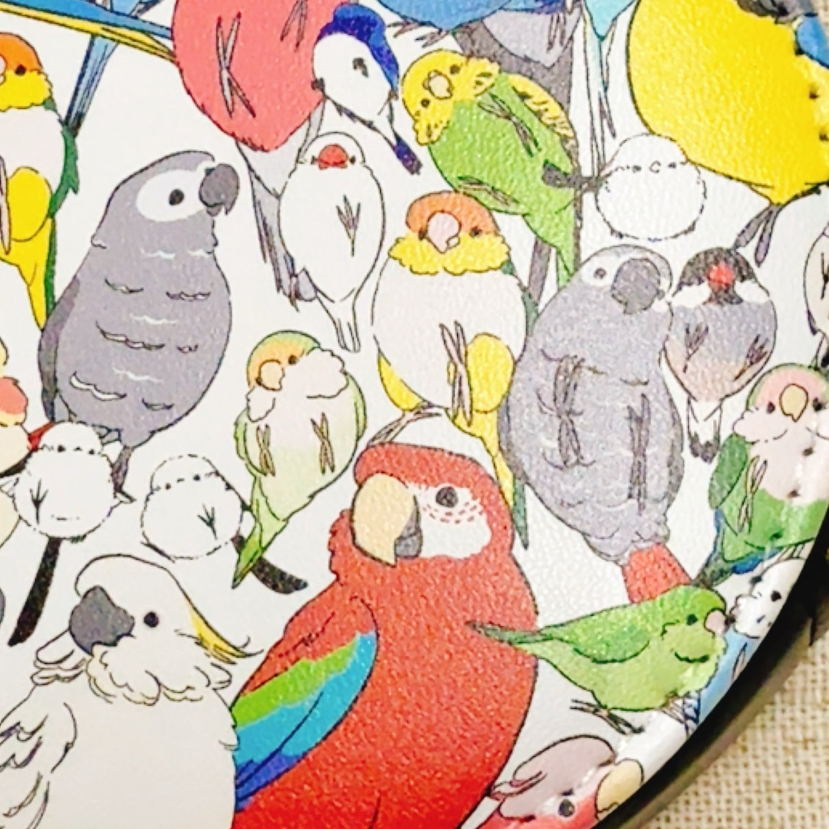 コインケース 鳥さんいっぱい