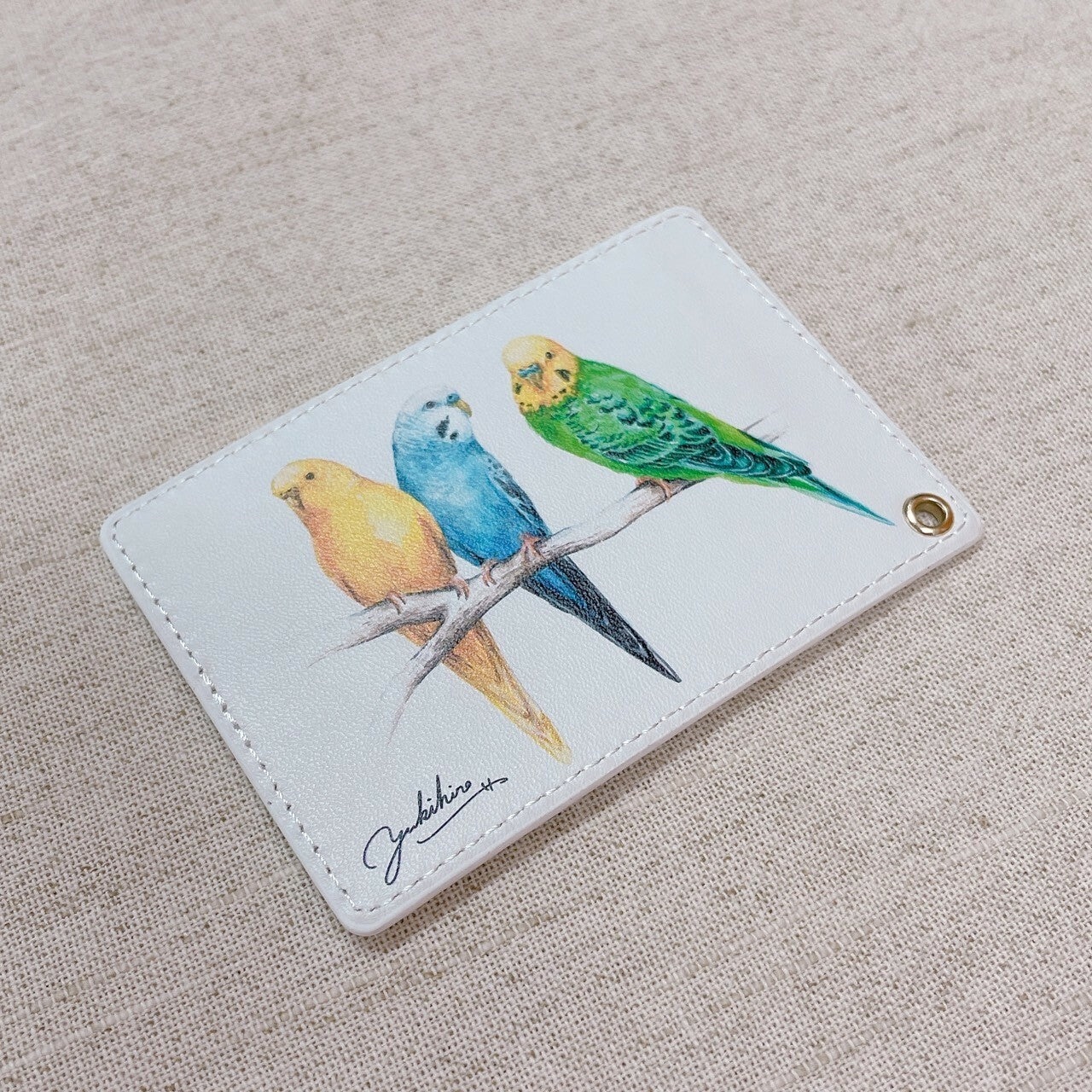 パスケース セキセイインコ「集いの木」