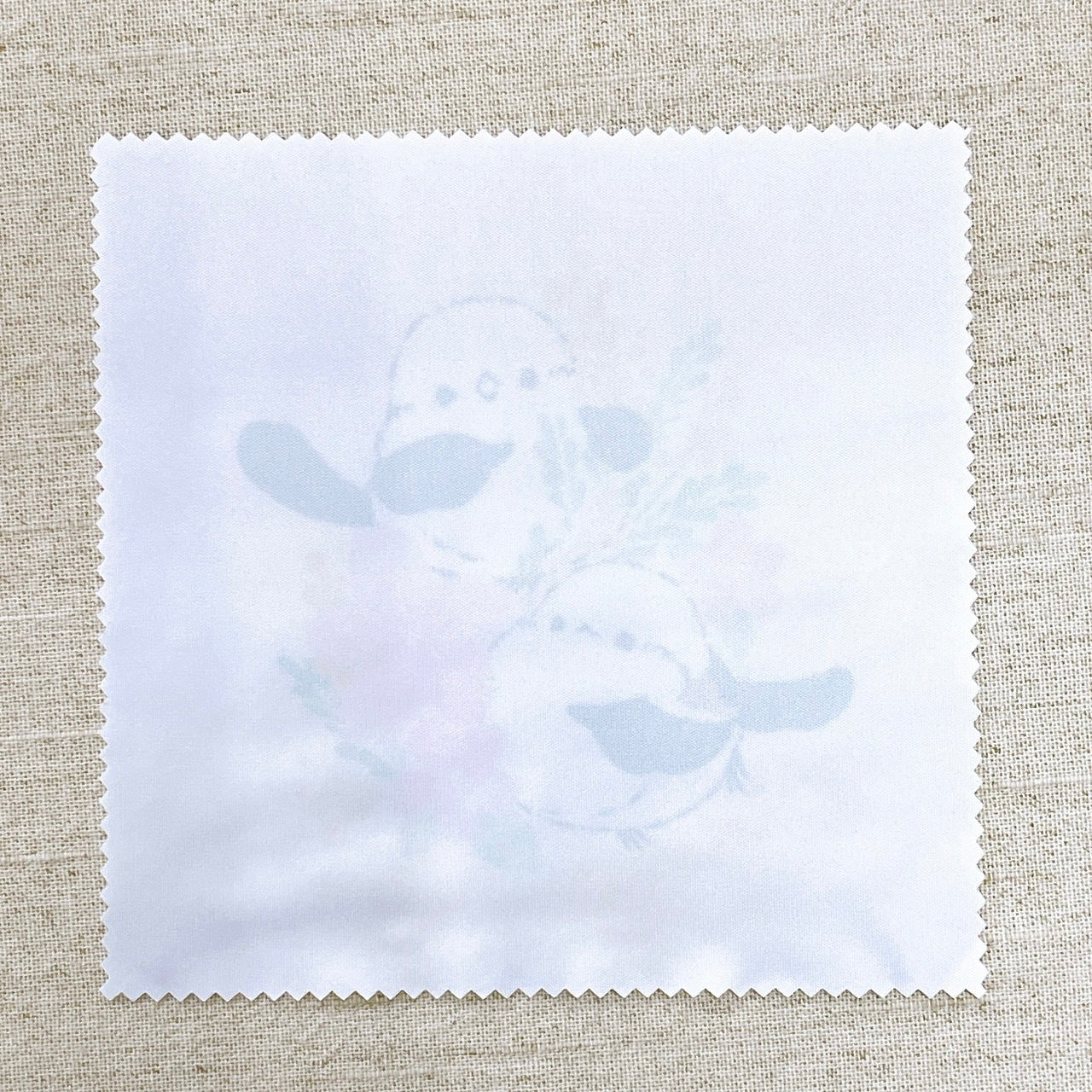 メガネ拭き ミモザと桜とシマエナガ
