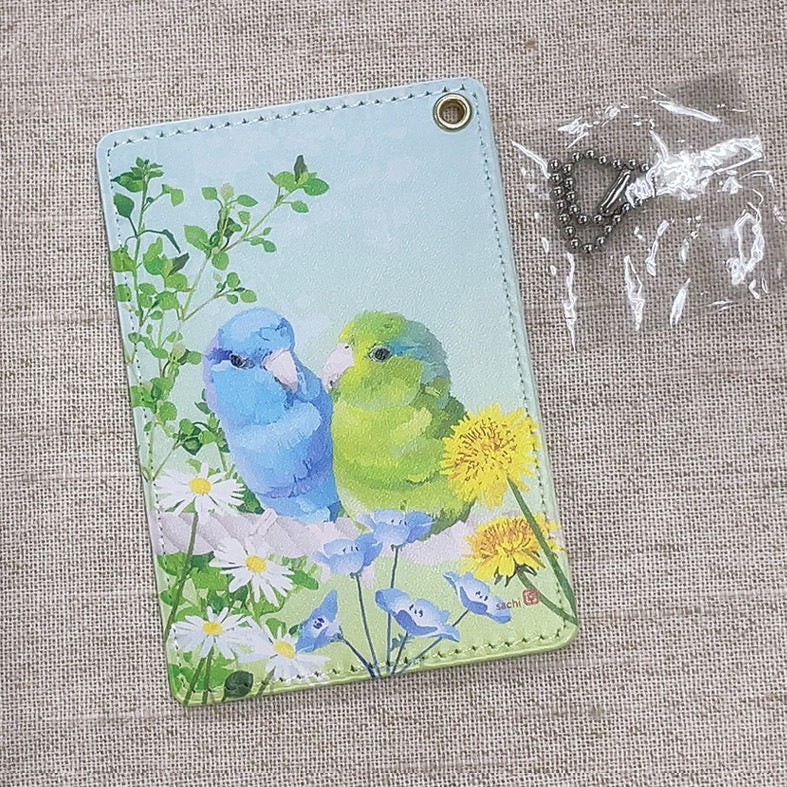 パスケース とりアート マメルリハ Lovely Day