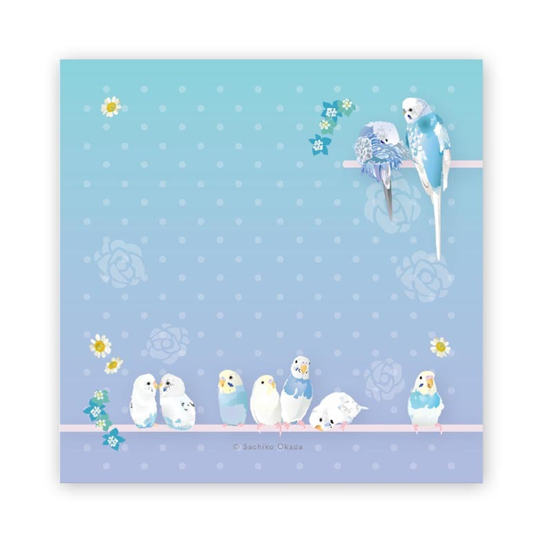 付箋 とりアート ゆめいろいんこ セキセイインコ