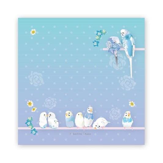 付箋 とりアート ゆめいろいんこ セキセイインコ