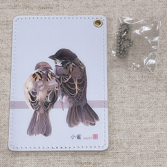 パスケース とりアート  小雀