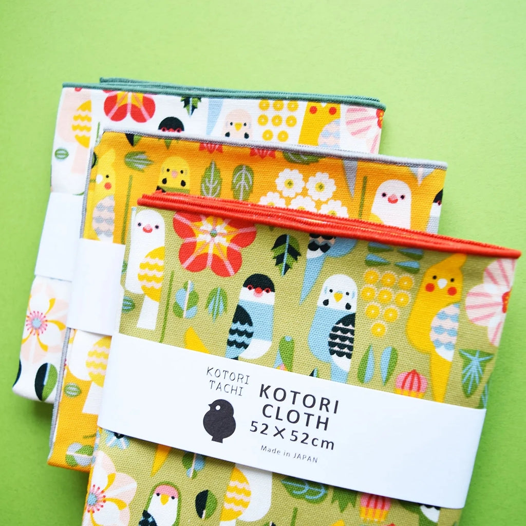 ことりクロス 花に連なる小鳥達 KOTORICLOTH52
