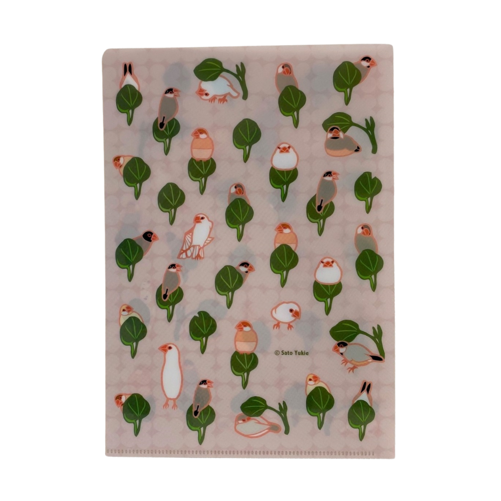 A5クリアファイル・小松菜文鳥
