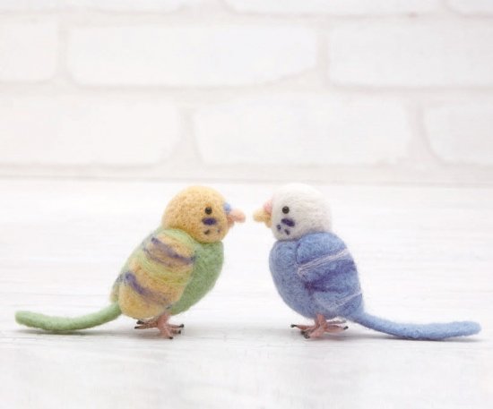40% OFF ハンドメイドキット 羊毛フェルト セキセイインコのマスコット 中級用