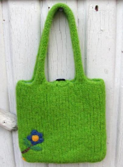 愛鳥コレクション 羊毛フェルトバッグ コンゴウインコ - 小鳥雑貨専門のお店 スウィート・バーディー・ブティック