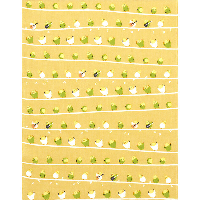 てぬぐいのはんかち インコリズム セキセイインコ オカメインコ