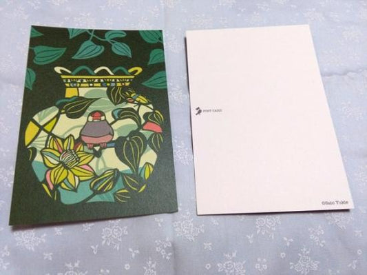 ポストカード いつでもここにいる 文鳥 - 小鳥雑貨専門のお店 スウィート・バーディー・ブティック