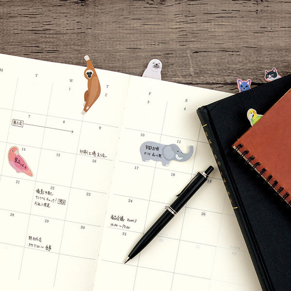 ダイカット付せん紙 ポイントマーカー ペンギン - 小鳥雑貨専門のお店 スウィート・バーディー・ブティック