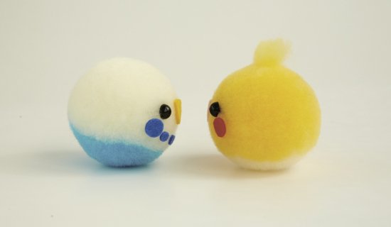 羊毛ボンボン くるくるボンボン セキセイインコ オカメインコ 手作りキット