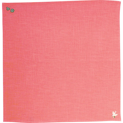 風呂敷 フロシキ クローバーと小鳥 刺繍 - 小鳥雑貨専門のお店 スウィート・バーディー・ブティック