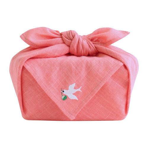 風呂敷 フロシキ クローバーと小鳥 刺繍 - 小鳥雑貨専門のお店 スウィート・バーディー・ブティック