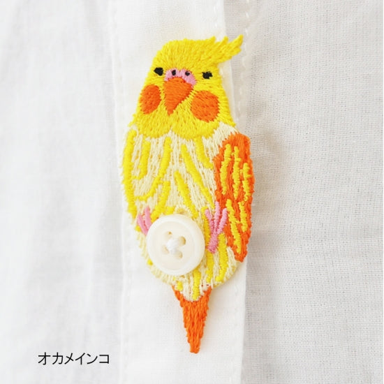 50% OFF デコレーション刺繍 オカメインコ - 小鳥雑貨専門のお店 スウィート・バーディー・ブティック