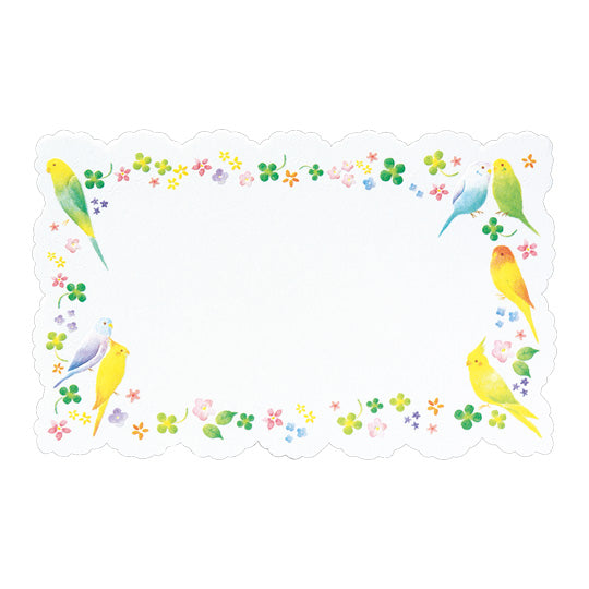 ミニカード ラブリーバード セキセイインコ、オカメインコ、コザクラインコ - 小鳥雑貨専門のお店 スウィート・バーディー・ブティック