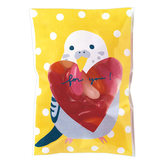 ビニールバッグ セキセイインコ - 小鳥雑貨専門のお店 スウィート・バーディー・ブティック