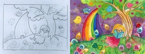 アートプリント 木の上の生活 Tree of Life(ラージサイズ) - 小鳥雑貨専門のお店 スウィート・バーディー・ブティック