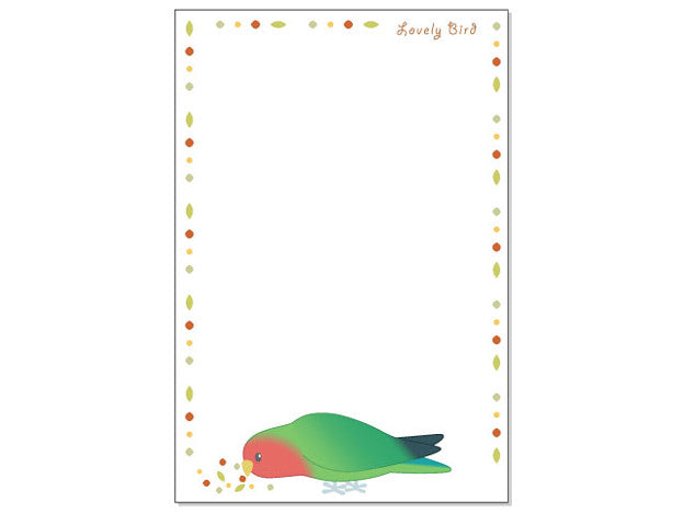 ポストカード/シード/コザクラインコ グリーン - 小鳥雑貨専門のお店 スウィート・バーディー・ブティック