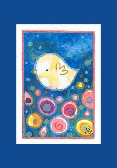 アートプリント 生まれ変わったような気分なの A Brand New Me - 小鳥雑貨専門のお店 スウィート・バーディー・ブティック