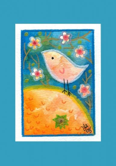 アート・プリント オレンジブラッサム Orange Blossom - 小鳥雑貨専門のお店 スウィート・バーディー・ブティック