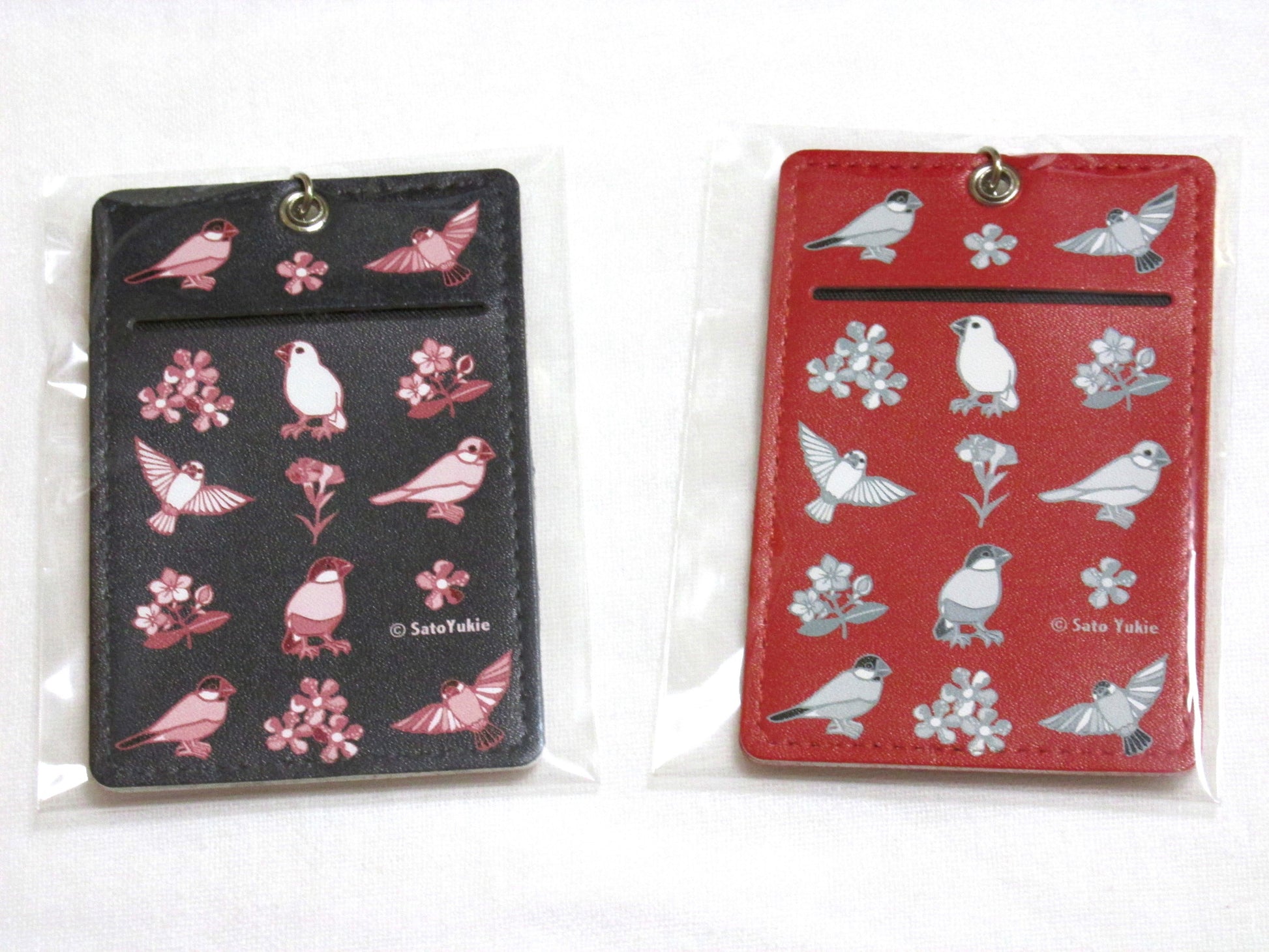 文鳥づくし パスケース - 小鳥雑貨専門のお店 スウィート・バーディー・ブティック