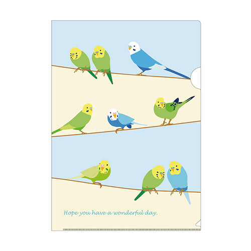 クリアファイル A4サイズ セキセイインコ