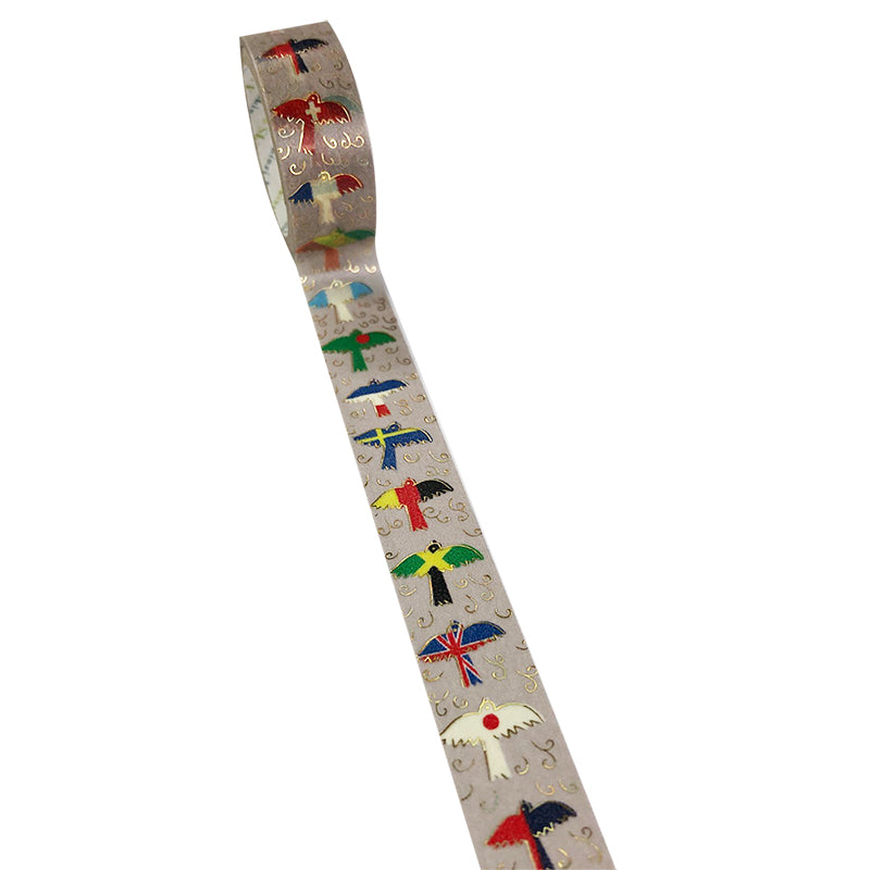 きらぴかマスキングテープ 鳥の世界旅行