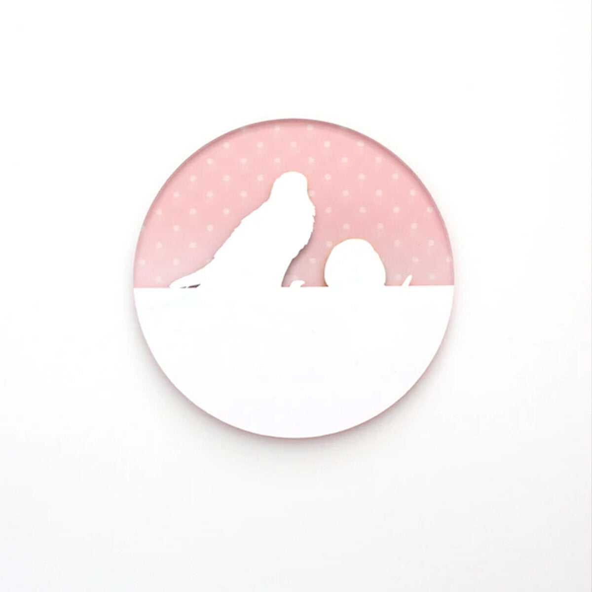 アクリルコースター とりアート お茶会いんこ セキセイインコ