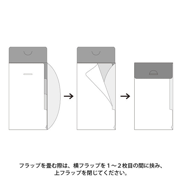 A5スリムサイズ　3ポケットクリアホルダー シマエナガ