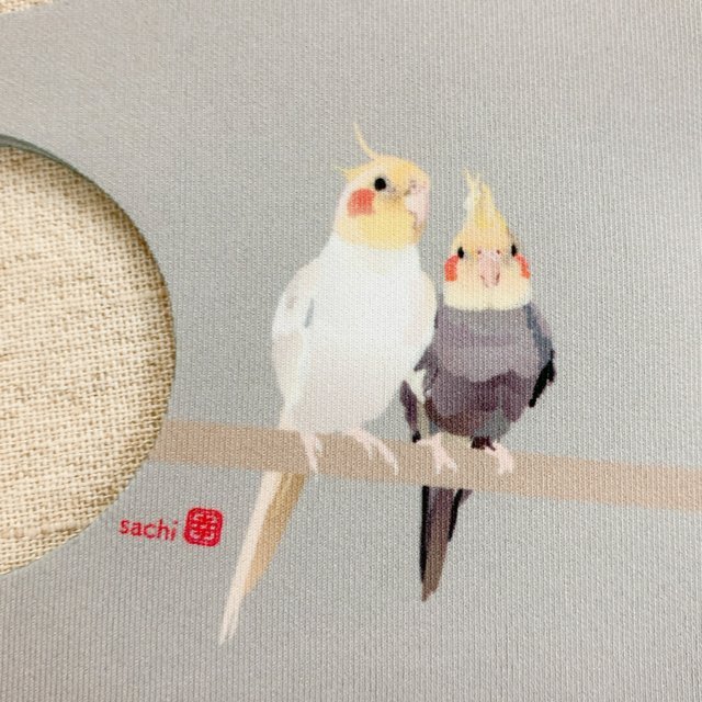 マスク とりアート オカメインコ Mサイズ