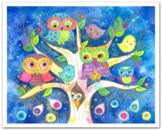 アートプリント 木の上の生活 Tree of Life(ラージサイズ) - 小鳥雑貨専門のお店 スウィート・バーディー・ブティック