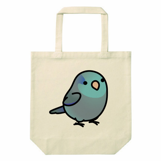 Chubby Bird マメルリハ ブルー スタンダードキャンバストートバッグ Mサイズ ナチュラル 12oz 受注製作 メーカー直送 クーポン利用不可