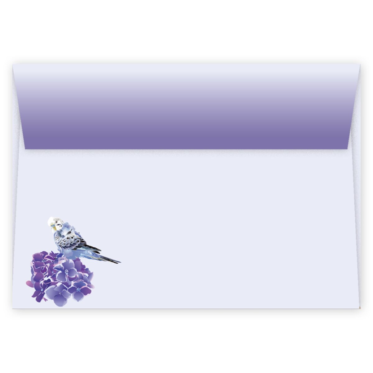 レターセット とりアート 藤色の季節