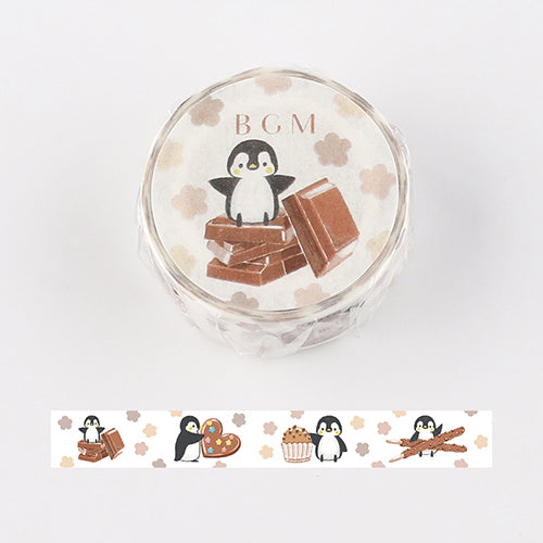 マスキングテープ ペンギンさんとチョコ菓子
