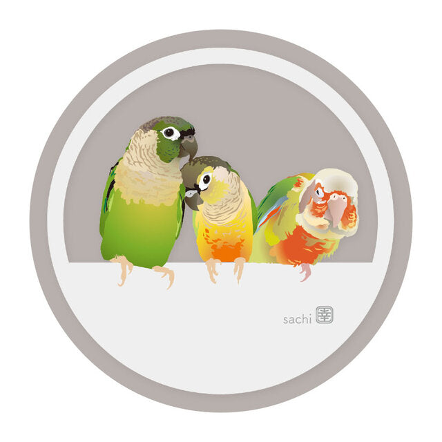 アクリルコースター とりアート ウロコインコ A