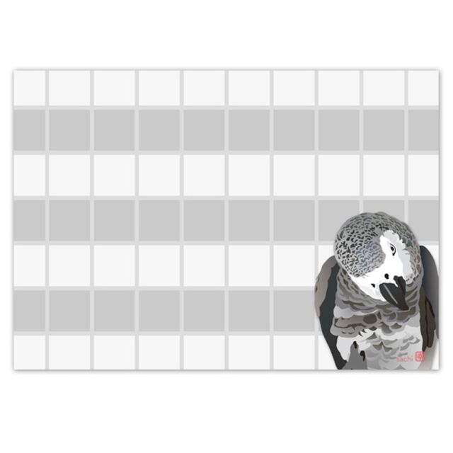 メモ帳 ヨウム - 小鳥雑貨専門のお店 スウィート・バーディー・ブティック