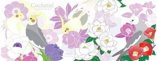 あトリえ マグカップ オカメインコ 2 - 小鳥雑貨専門のお店 スウィート・バーディー・ブティック