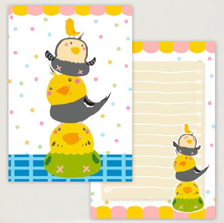 メモ帳 へちゃインコ - 小鳥雑貨専門のお店 スウィート・バーディー・ブティック