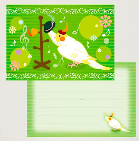 メモ帳  おしゃれインコ - 小鳥雑貨専門のお店 スウィート・バーディー・ブティック