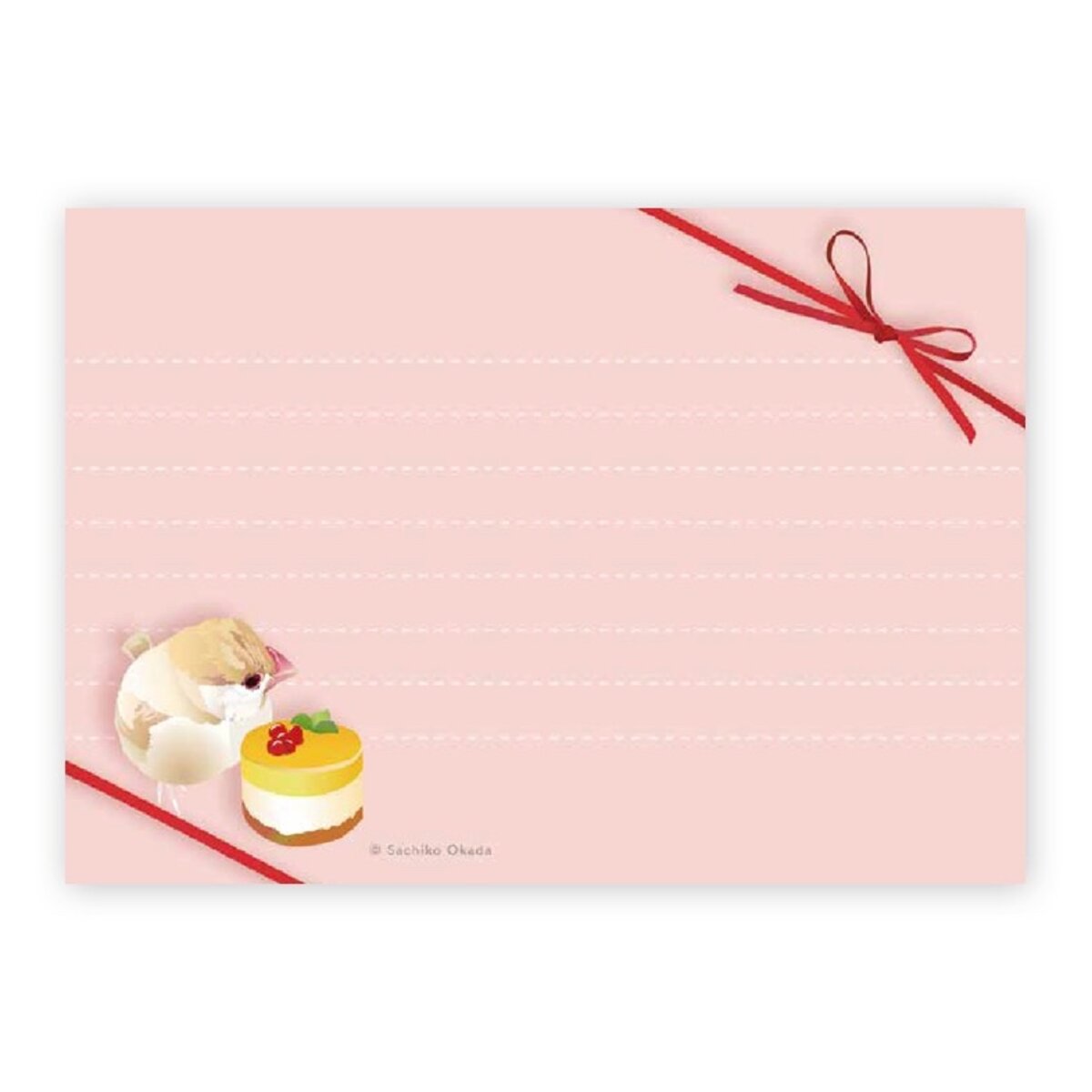 メモ帳 とりアート Sweet Sparrow 文鳥